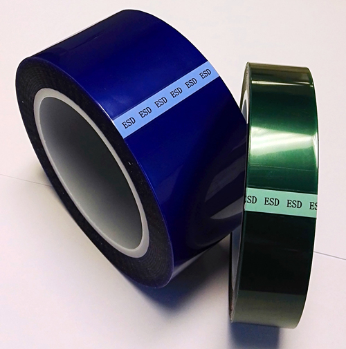 esd blue and green polyester tapes